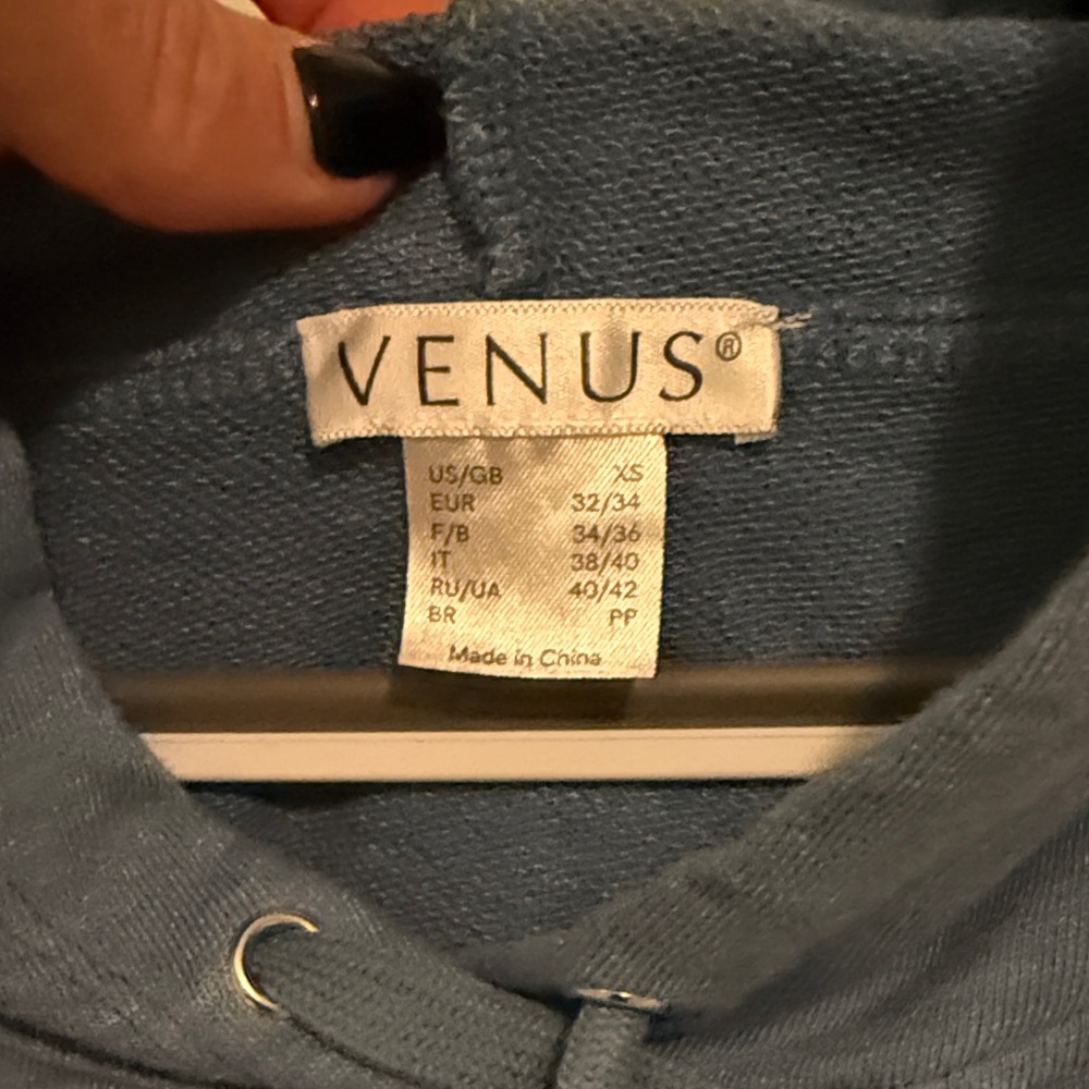 VENUS Gradient Blue and White Hoodie - Picture 2 of 2